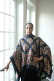 LFB-1010 - Black and Yellow Silk Enhancer with Black Tassels